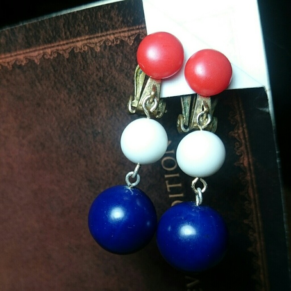 🗽Patriotic Earrings (Vintage) - Picture 3 of 5